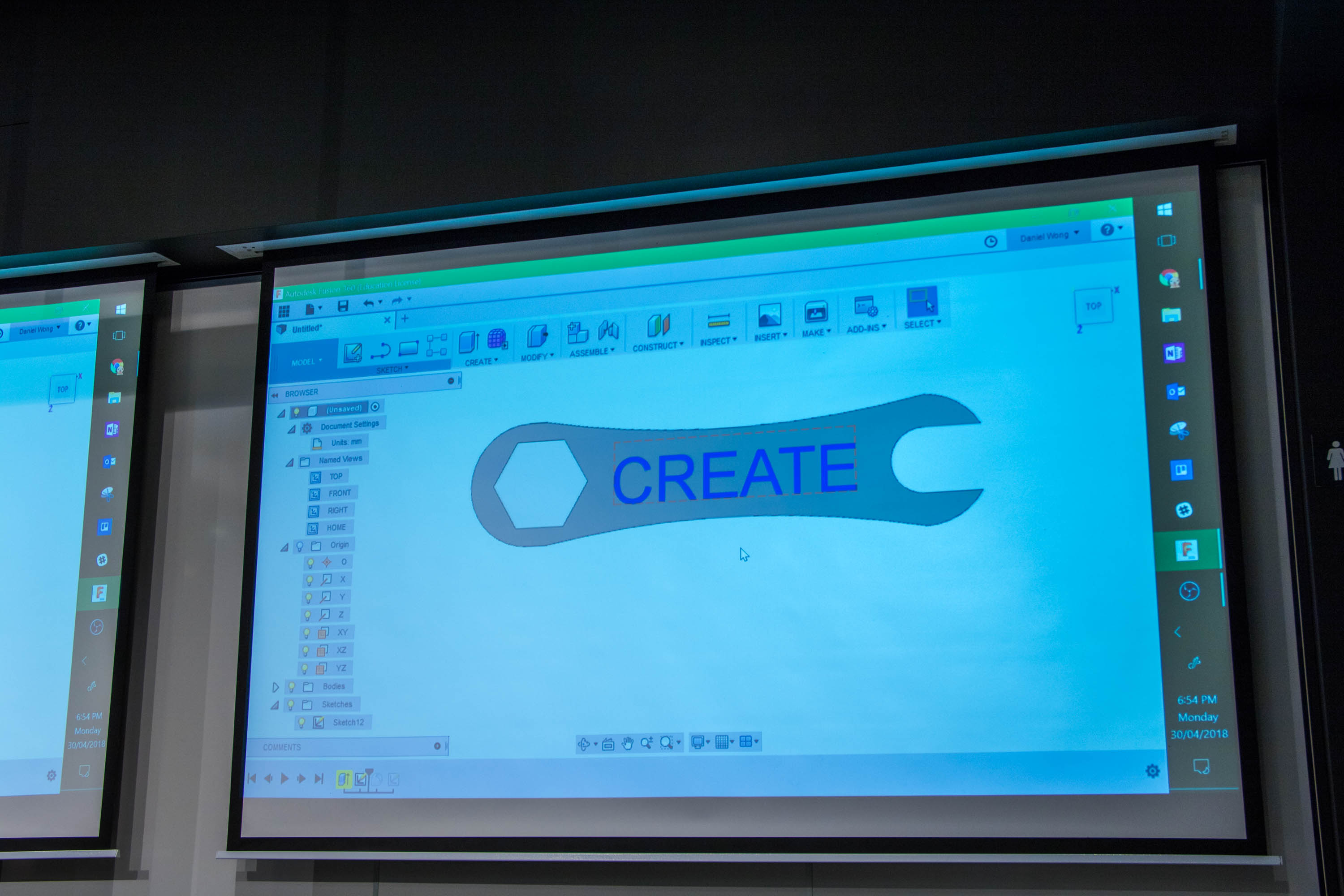Image of CAD workshop presentation