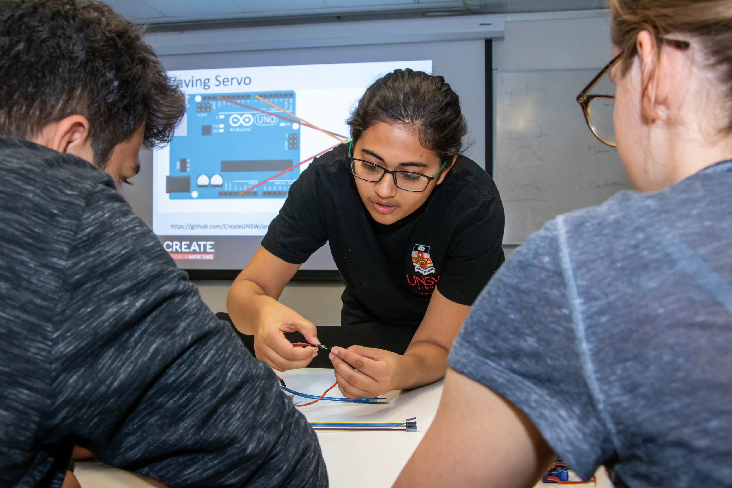 Image of students atttending a workshop