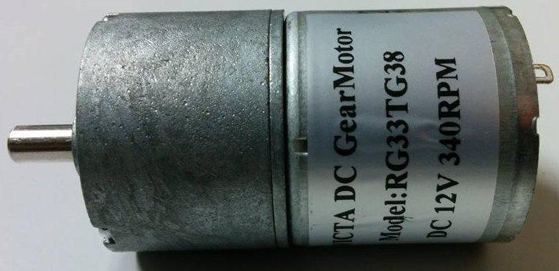 Large metal-geared DC motor