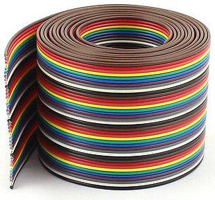 Rainbow ribbon cable